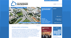 Desktop Screenshot of bauindustrie-bb.de